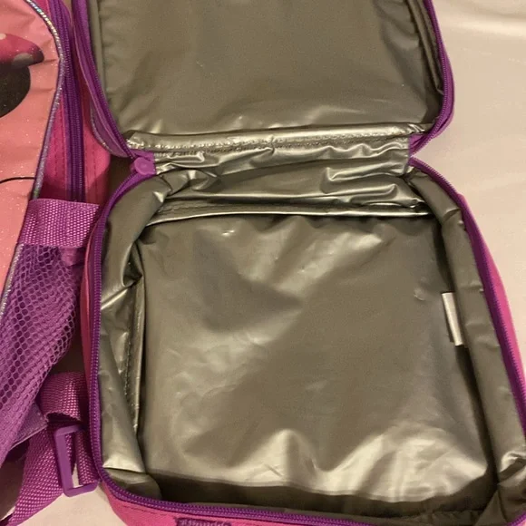 Disney Minnie Mouse School Backpack with matching Lunch Box - Picture 7 of 9